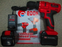 Дрель шуруповёрт Edon CF 1801 v LI-ion цена 2600 руб Москва