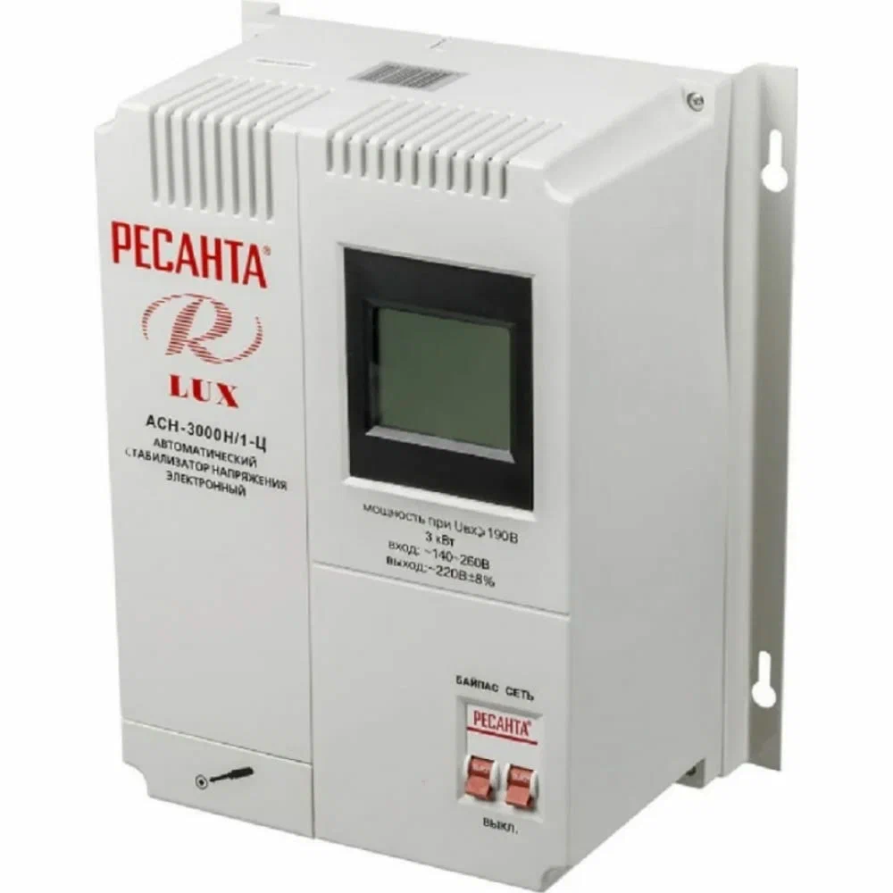 Купить Стабилизатор напряжения Ресанта асн 3000 Н/1-Ц Lux, Москва
